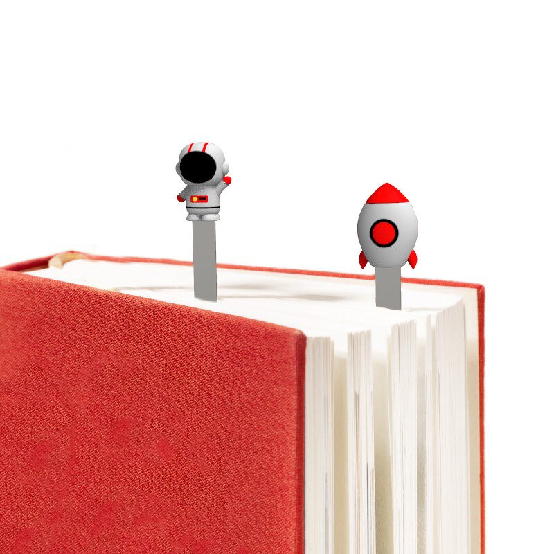 Bookmarks Manufacturer - Cute 3D PVC Cartoon Astronaut for Book Office
