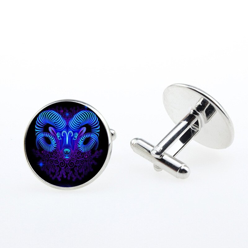 Cufflinks Supplier - Custom Metal Round for Men Birthday Valentine's Day