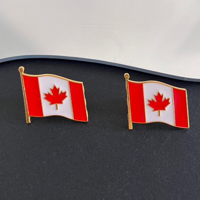 Flag Brooch Pin Factory - Canada Custom Hard Enamel Lapel Pins