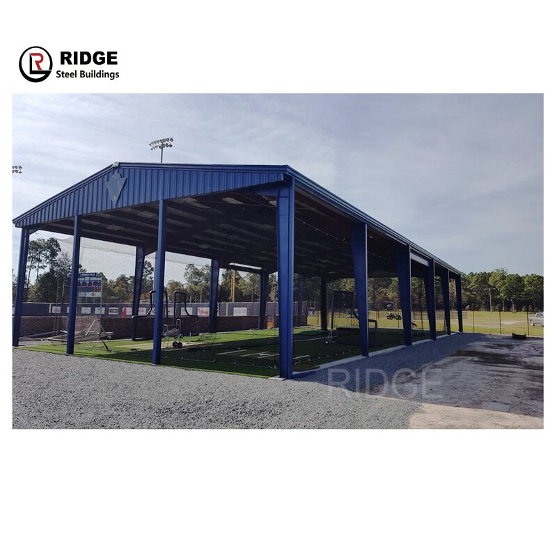 Prefabricated Steel Structure Factory - OEM/ODM Outdoor Stadium Shed Basketball Court Shed