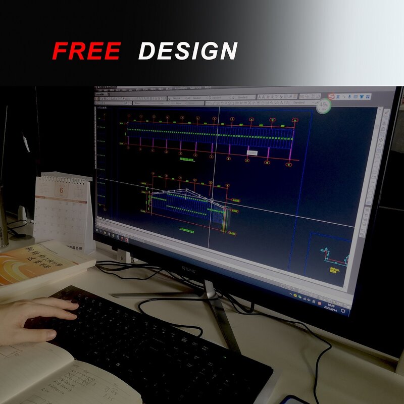 Lightweight Steel Frame Warehouse Manufacturer - OEM/ODM Clear Span Metallic Roof Structure Office