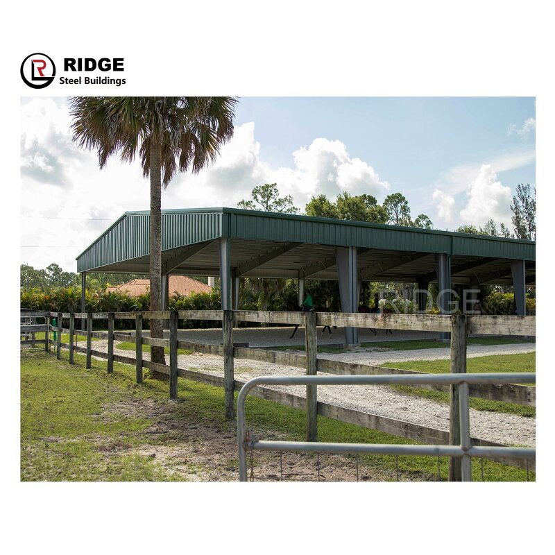 Open Site Steel Structure Manufacturer - OEM/ODM Building Cow House Dairy Cow Shed Design