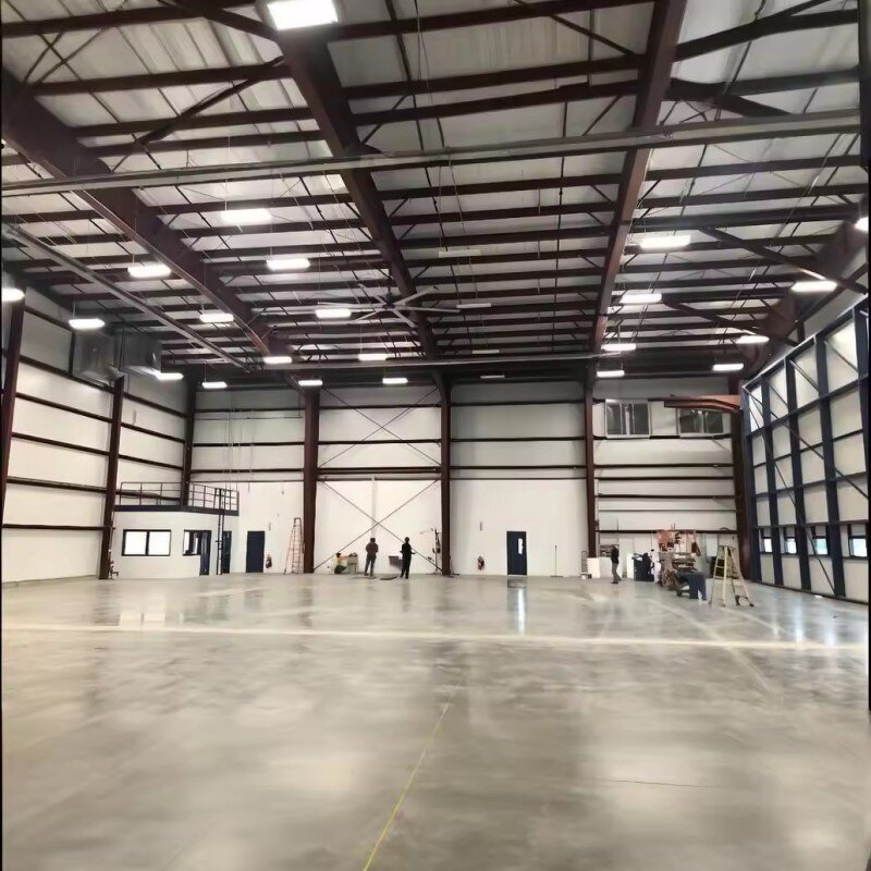 Prefab Warehouse Workshop Factory - OEM/ODM Hangar Shed Construction Industrial Metal Frame