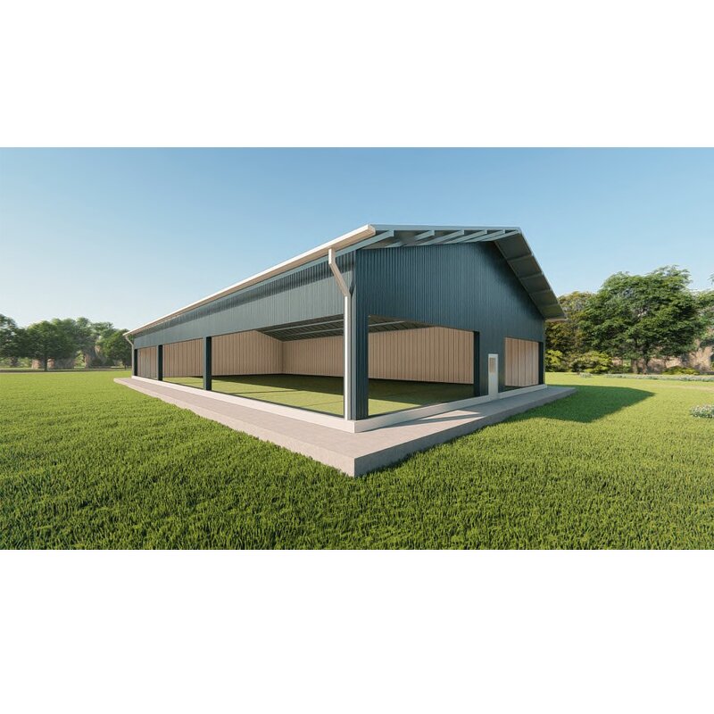 Closed Type Steel Frame Factory - OEM/ODM Indoor Industrial Sports Hall Metal Construction