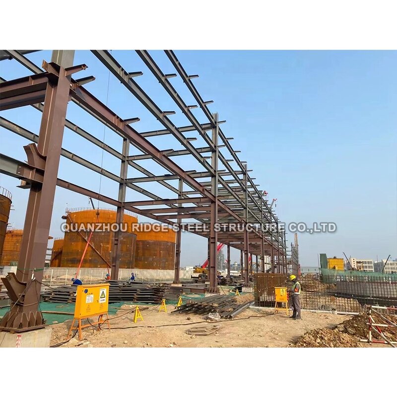 Prefab Steel Building Factory - OEM/ODM Flat-frame House Kits Sandwich Panel Industrial