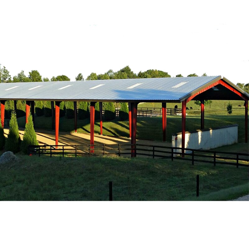 Prefabricated Cattle Farming Barn Manufacturer - OEM/ODM Easy Install Cow Hangar Shed Horse Shed