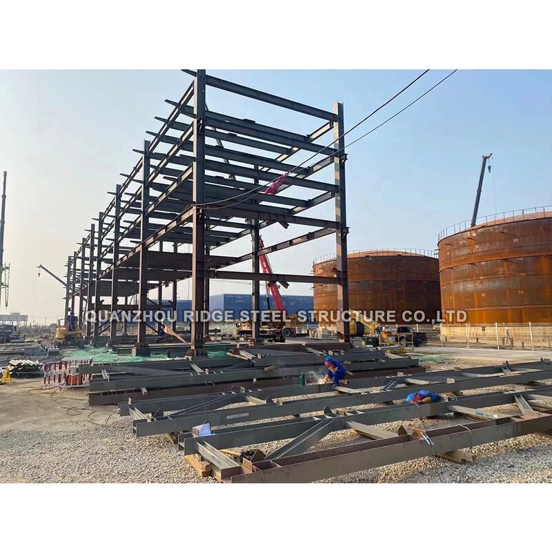 Prefab Steel Building Factory - OEM/ODM Flat-frame House Kits Sandwich Panel Industrial