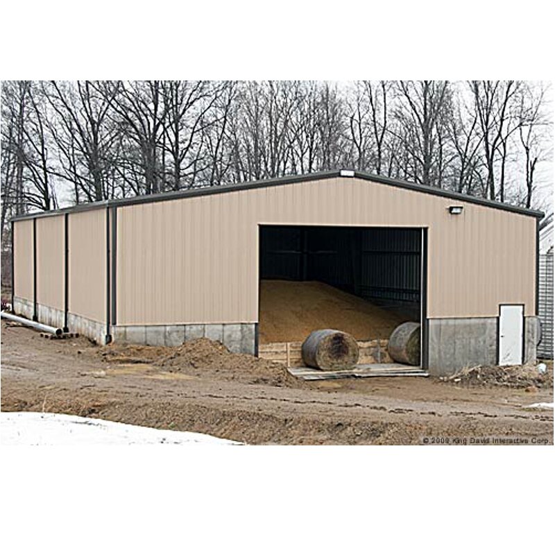Windproof Steel Structure Building Factory - OEM/ODM Complete Easy Build Prefab for Farm Storage