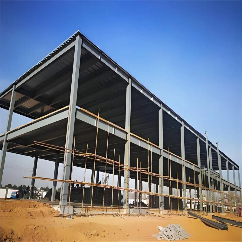 Prefab Warehouse Workshop Factory - OEM/ODM Hangar Shed Construction Industrial Metal Frame