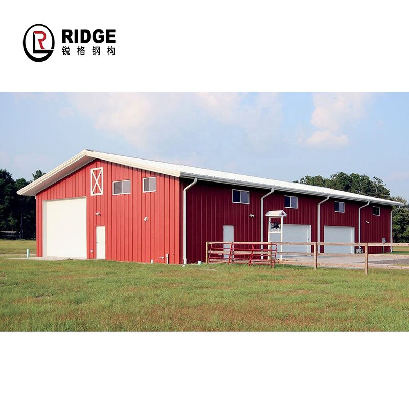 Commercial Building Manufacturer - OEM/ODM Prefabricated Steel Structure Farm Storage Light Type