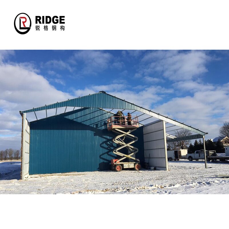 Metal Construction Hangar Manufacturer - OEM/ODM Workshop Showroom Supermarket Building Prefabricated