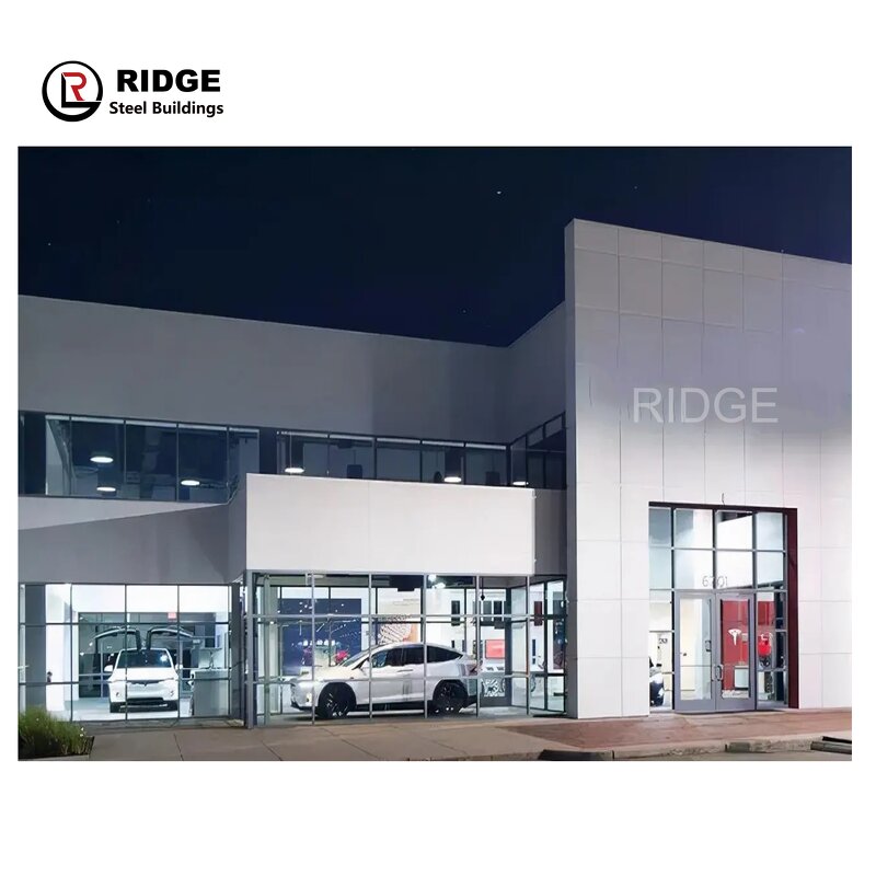 Prefab Exhibition Hall Factory - OEM/ODM Steel 4s Car Showroom Structures Metal Construction