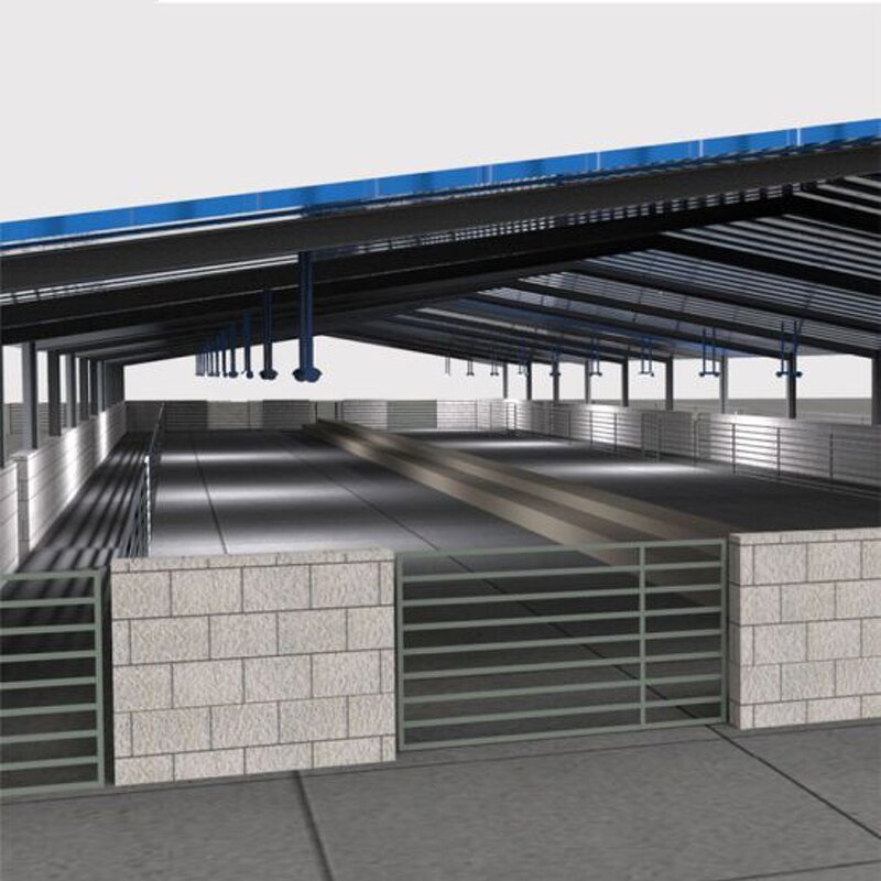 Prefab Metal Farm Building Factory - OEM/ODM Pre Build Ready Made 50x50 Home Garden Structures