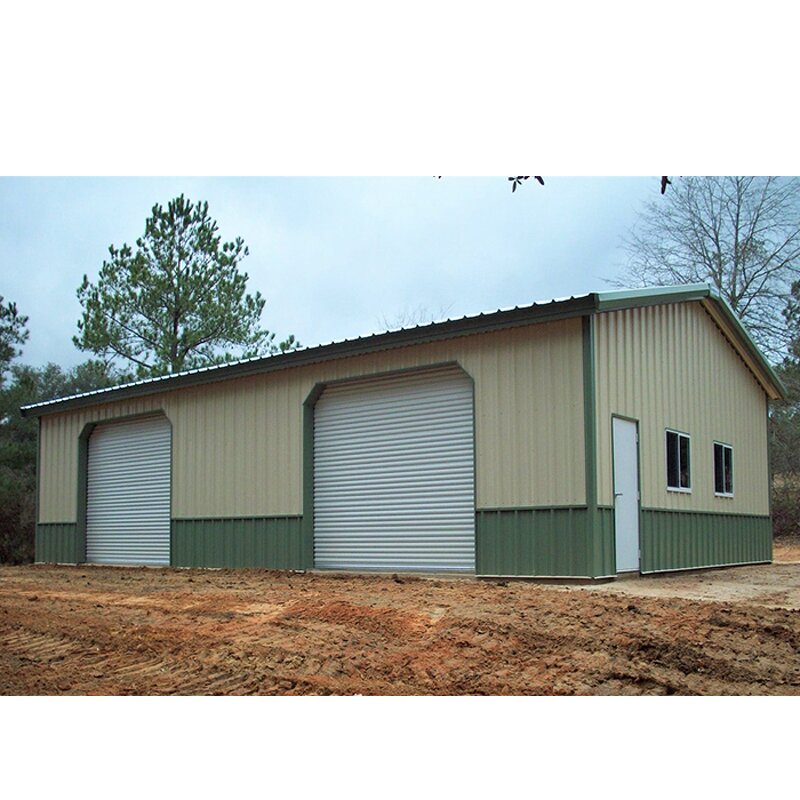 Metal Shed with Garage Factory - OEM/ODM 12x10 30x50 Quick Outdoor Prefab Modern Storage