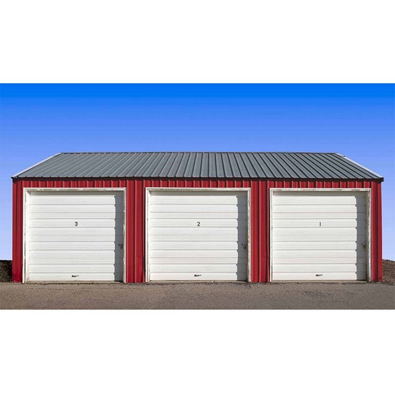 Farm Garden Sheds Factory - OEM/ODM Large Storage Industrial Modern Price Outdoor with Garage Door