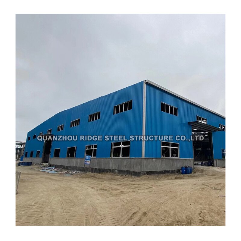 Prefab Steel Building Factory - OEM/ODM Flat-frame House Kits Sandwich Panel Industrial