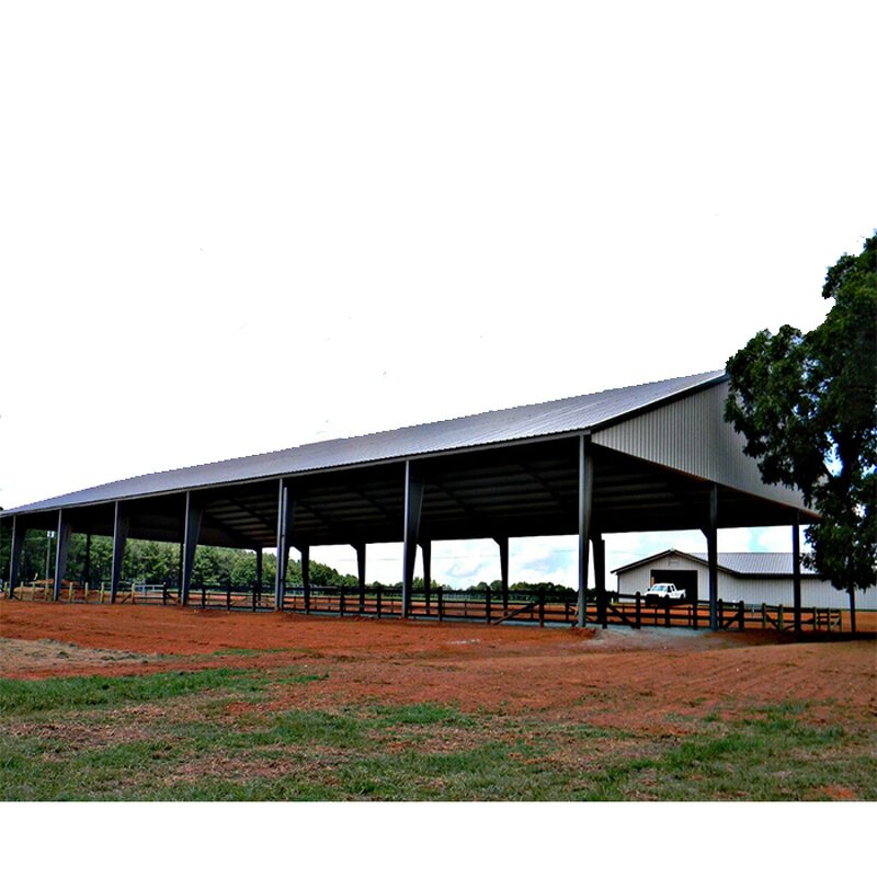 Prefabricated Cattle Farming Barn Manufacturer - OEM/ODM Easy Install Cow Hangar Shed Horse Shed