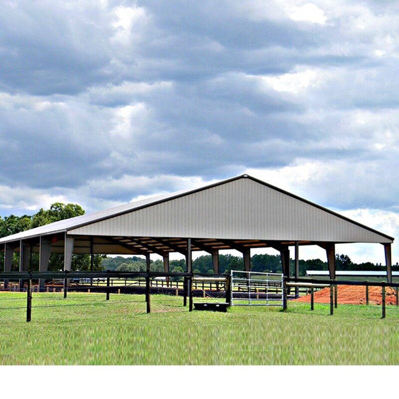 Steel Structure Prefab Farm Building Manufacturer - OEM/ODM Cow Barn Sheep Cattle Dairy Goat House