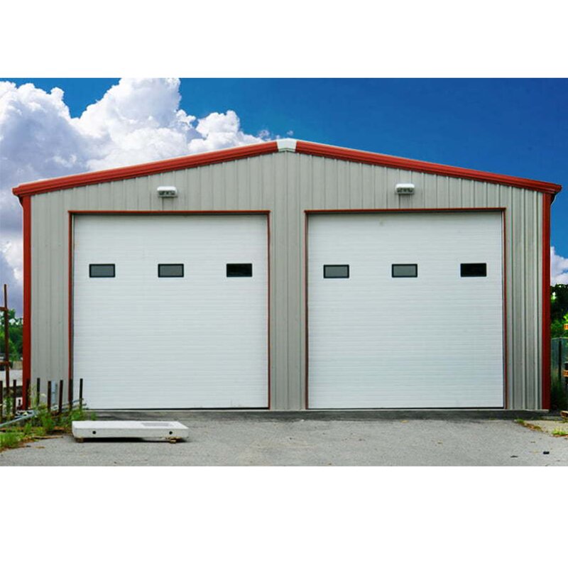 Farm Garden Sheds Factory - OEM/ODM Large Storage Industrial Modern Price Outdoor with Garage Door