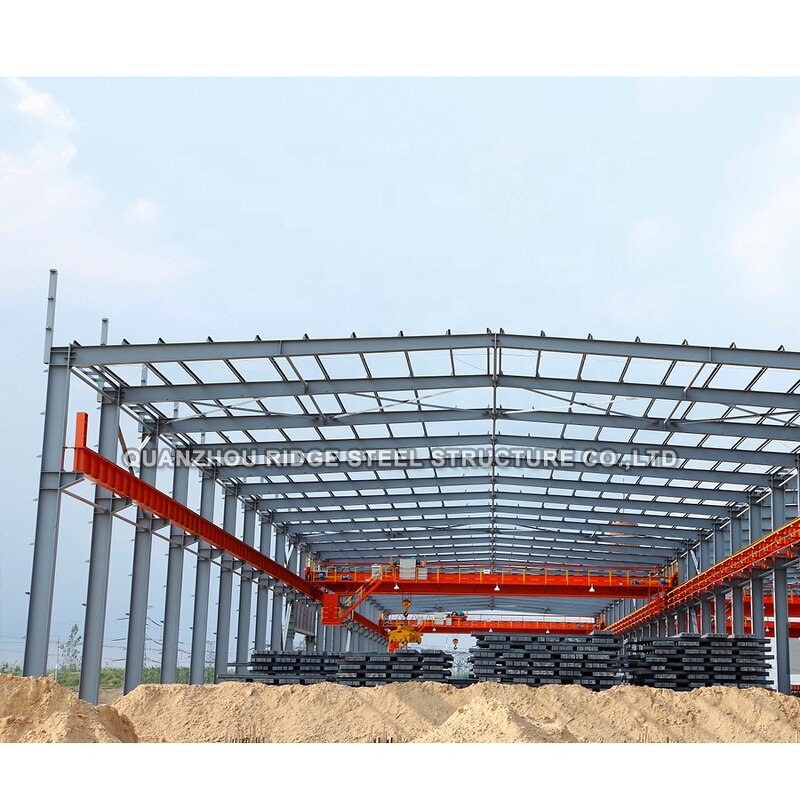 Prefab Steel Building Factory - OEM/ODM Flat-frame House Kits Sandwich Panel Industrial