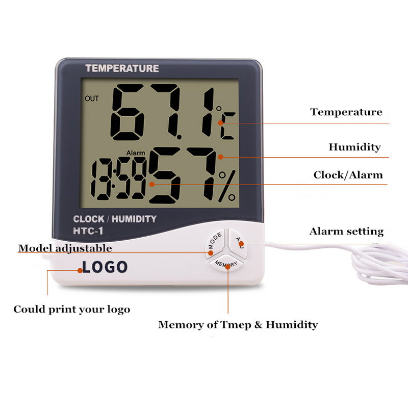 Digital Thermometer Hygrometer Factory - Factory Price LCD Display Electronic