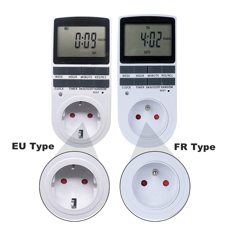 Digital Timer Switch Manufacturer - 220V 24 Hour Cyclic Programmable Socket