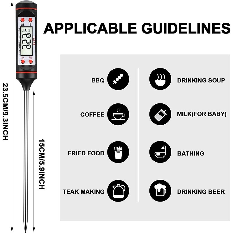 Cooking Thermometer Supplier - LCD Screen Fast Data Access Ultra Accurate