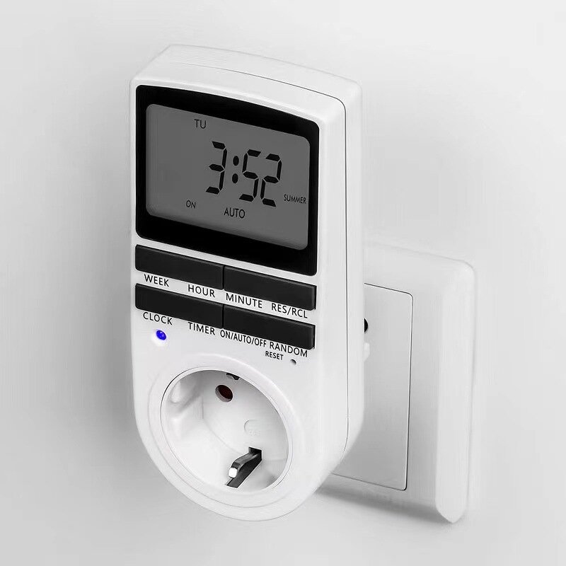 Digital Timer Switch Manufacturer - 220V 24 Hour Cyclic Programmable Socket