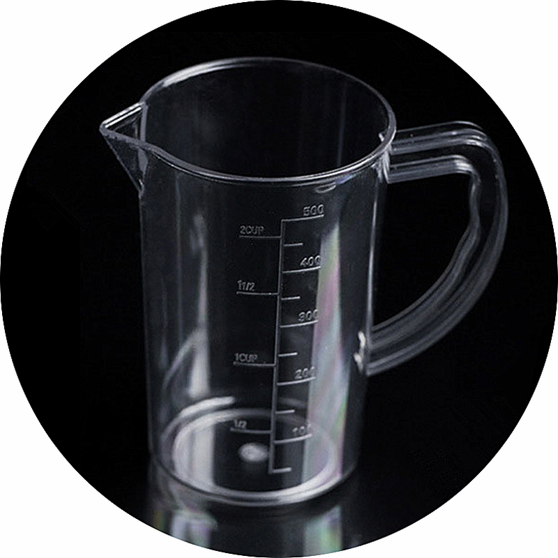 Plastic Beaker Manufacturer - 250-2000ml Lab Graduated Mug with Handle