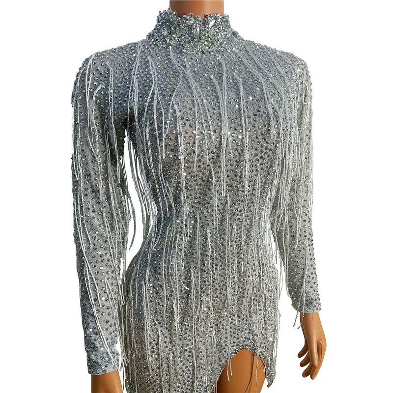 Popular Women's Fashion Manufacturer - OEM/ODM Novance Y2066 Handmade Diamond Tassel Bodycon Mini High