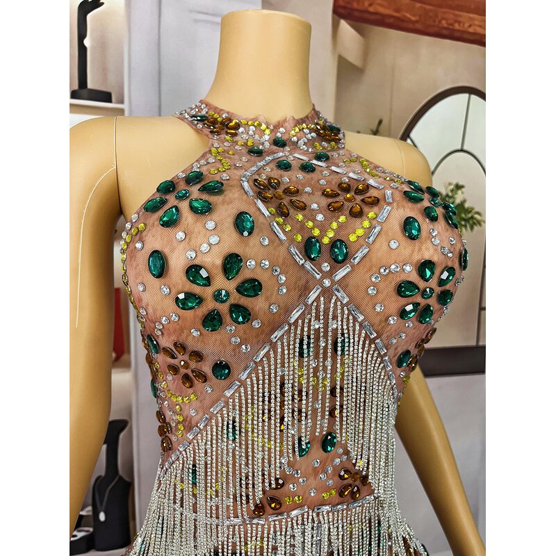 Top Selling Prom Dress Manufacturer - OEM/ODM Novance Y4214 Rhinestones Tassels Elegant Long Mermaid
