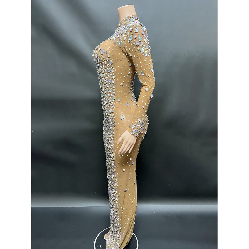 Factories for Sale Manufacturer - OEM/ODM NOVANC Sexy See Through Dazzling Laser Diamonds Long