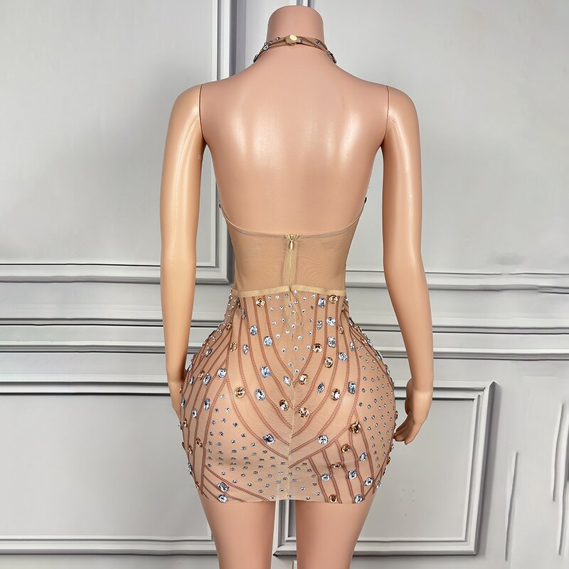 Backless Sexy Dress Factory - OEM/ODM Novance Y3999 Halter Night Club Cocktail Party Chic