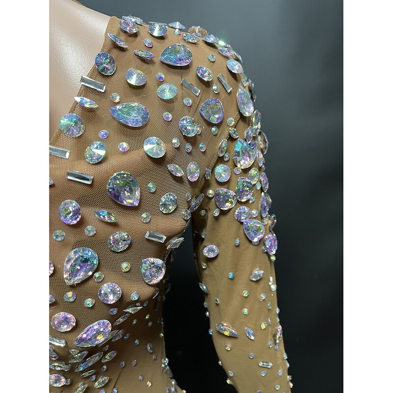 Factories for Sale Manufacturer - OEM/ODM NOVANC Sexy See Through Dazzling Laser Diamonds Long