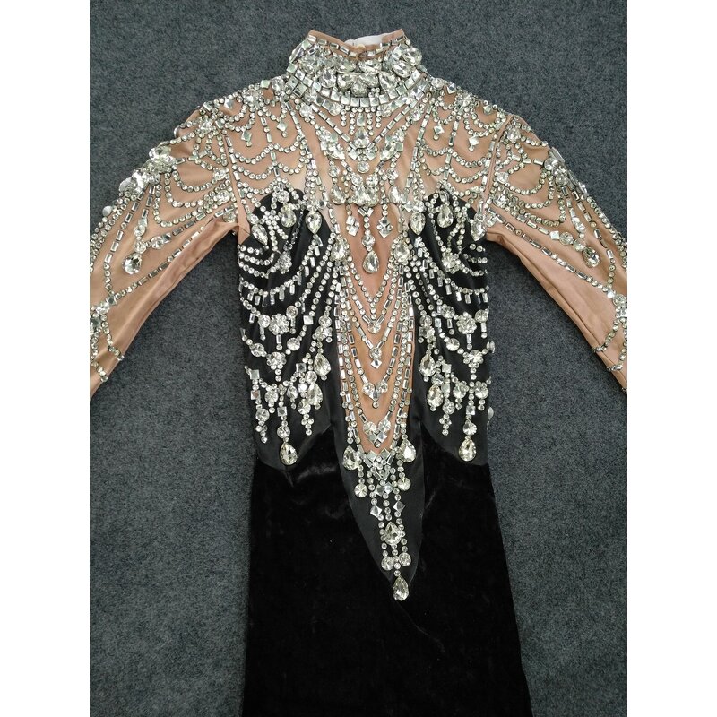 Women Fashion Dress Manufacturer - OEM/ODM Novance 2021 Long Party Crystal Personality Hollow Out