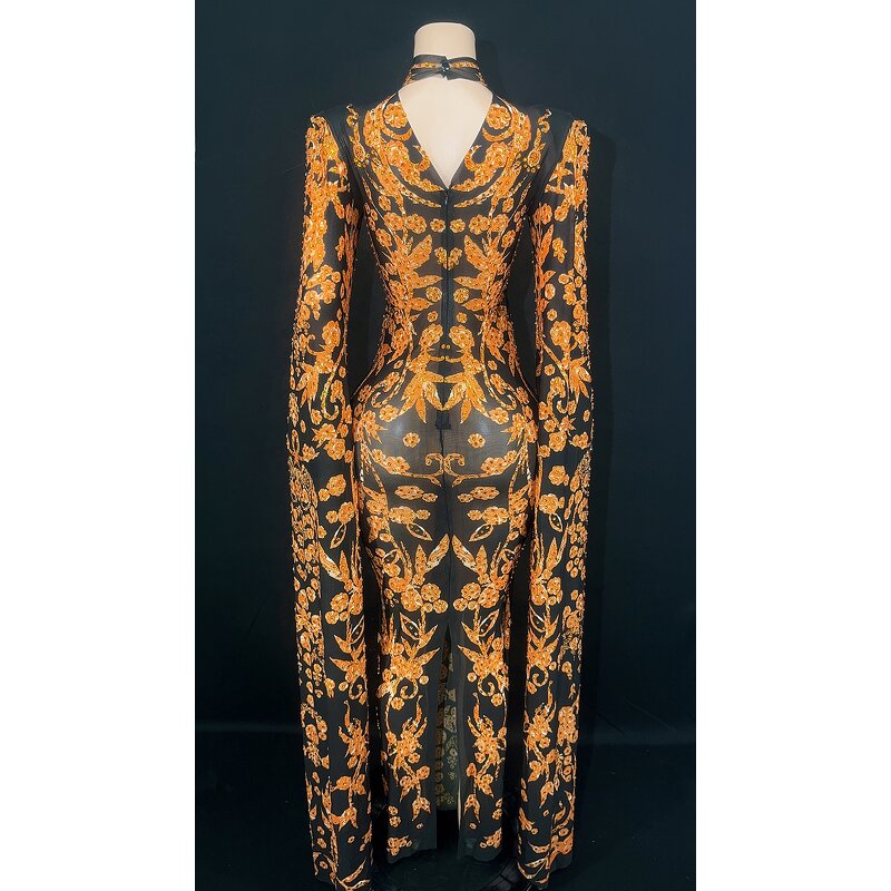 Women's Dresses Manufacturer - OEM/ODM NOVANCE New Arrivals 2023 Oronge Crystals Muslim Evening