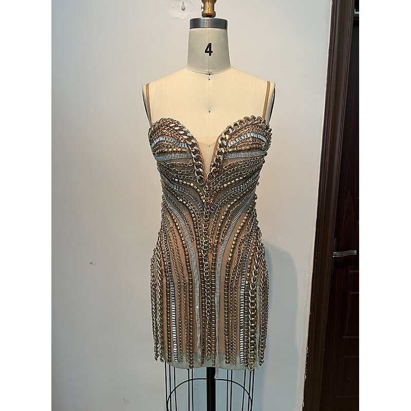 Dropshipping Clothes Manufacturer - OEM/ODM NOVANCE F3257 2024 Sexy Club Halter Tassel Dress