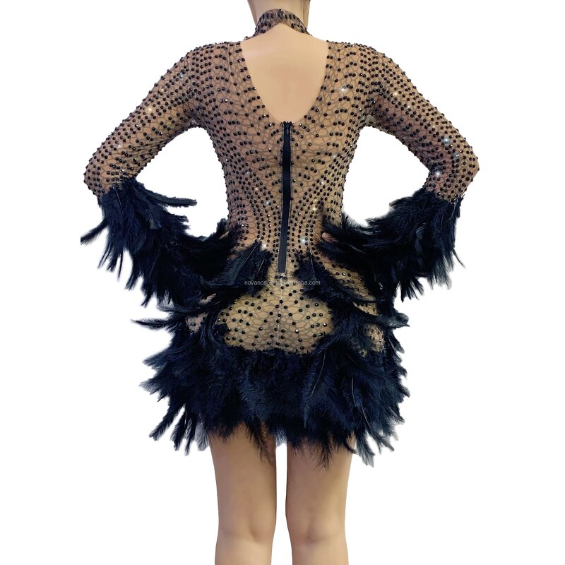 Plus Size Women's Clothing Factory - OEM/ODM Novance Summer 2023 Diamond Luxury Ball Short Robe