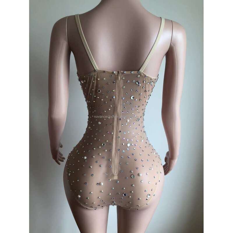 Maternity Clothes Factory - OEM/ODM Nocance Y1443 Beaded Plus Size See Through Photo Shoot Pregnancy