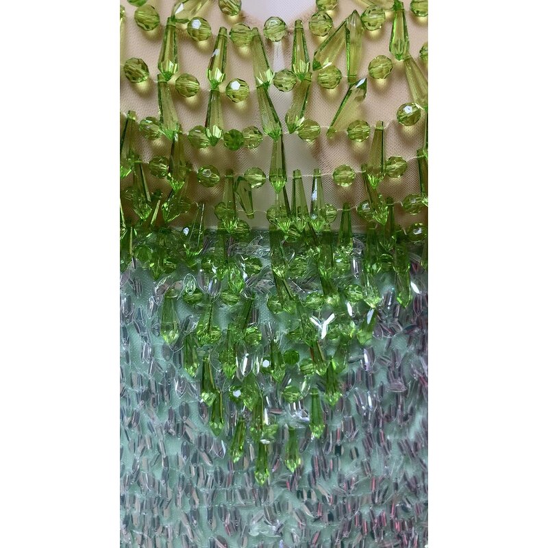 New Product Dress Factory - OEM/ODM NOVANCE Shiny Crystals Sequins Sexy Tube Top Light Green