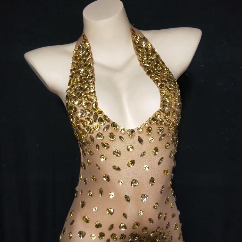 2022 Women Clothing Factory - OEM/ODM NOVANCE Y2109-B Love Crystal Translucent Sexy V-Neck Halter