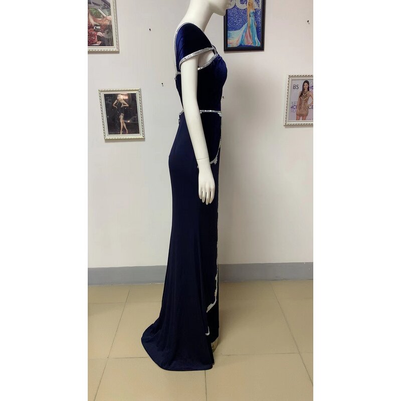 Women's Active Wear Factory - OEM/ODM NOVANCE Sexy Hallow Out Elegant Royal Blue Red Carpet