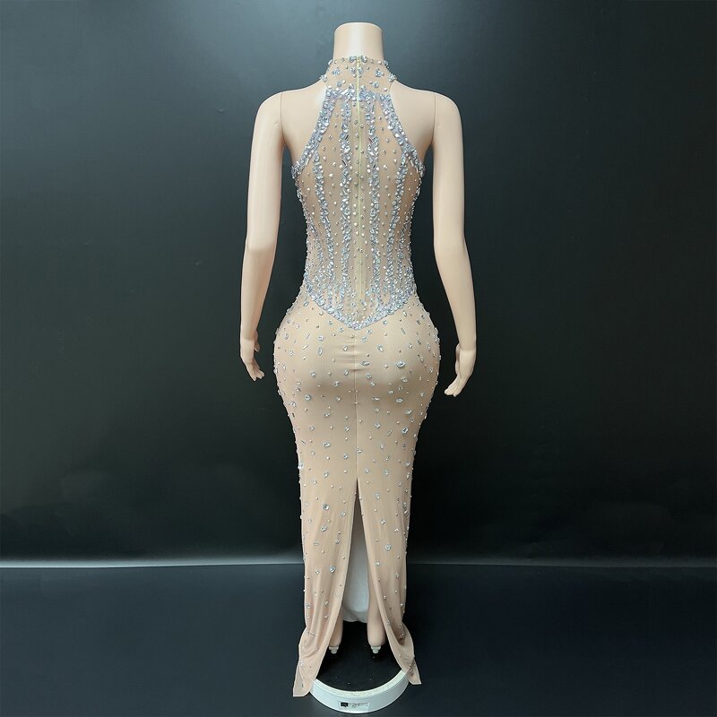 Hollow Out Party Dress Factory - OEM/ODM Novance Y4 Sexy Slim Fit Elegant Blingbling Rhinestone