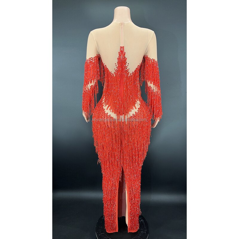 Elegant Dresses Manufacturer - OEM/ODM Nocance Y2341-A 2022 Tassel Pregnancy Sexy Club Plus Size