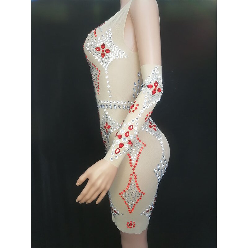 Cocktail Dress Manufacturer - OEM/ODM NOVANCE Women Shiny Diamonds Sexy Short Blue