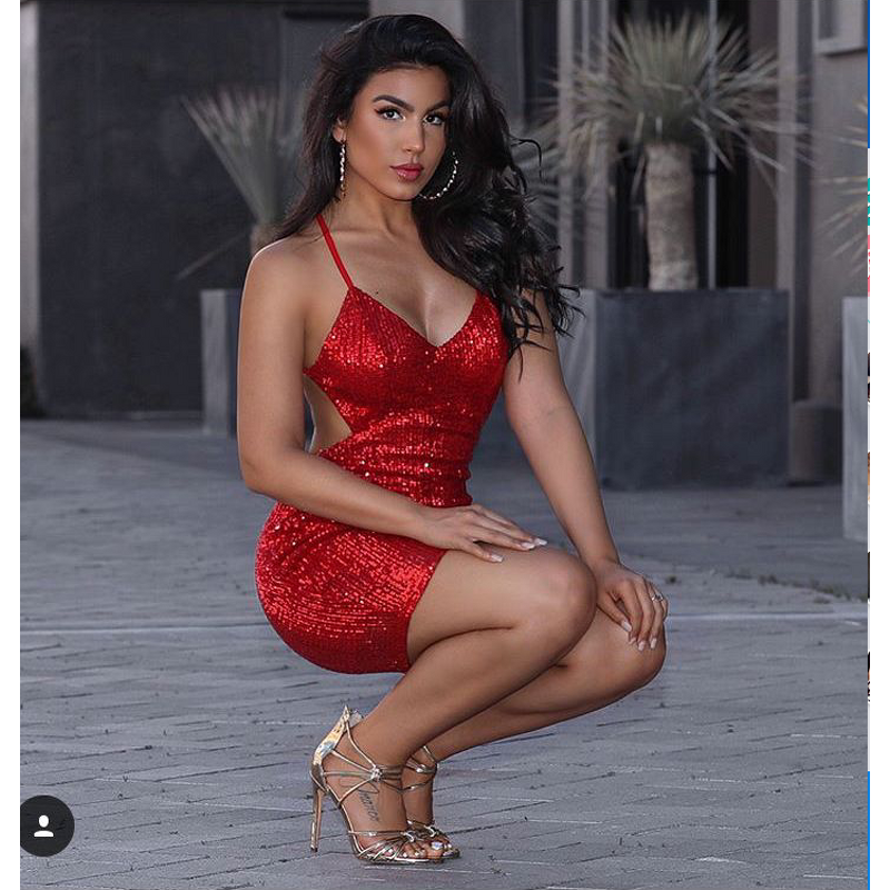 New Style Dress Factory - OEM/ODM Red Sleeveless Backless Bondage Party One Piece