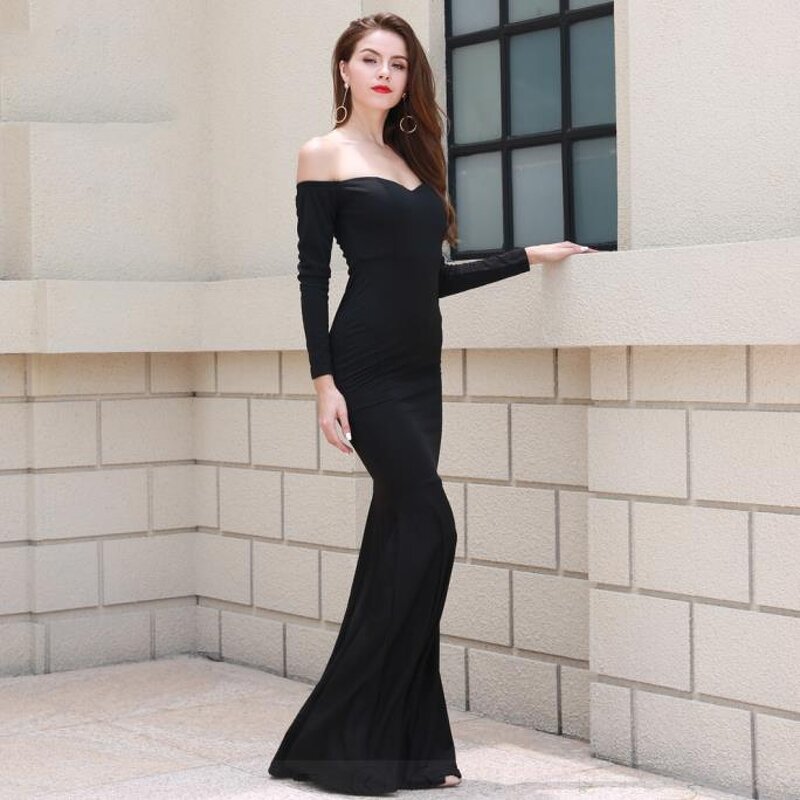 Women's Fashion Dress Manufacturer - OEM/ODM Red Sexy Off Shoulder Long Tube Beading Evening