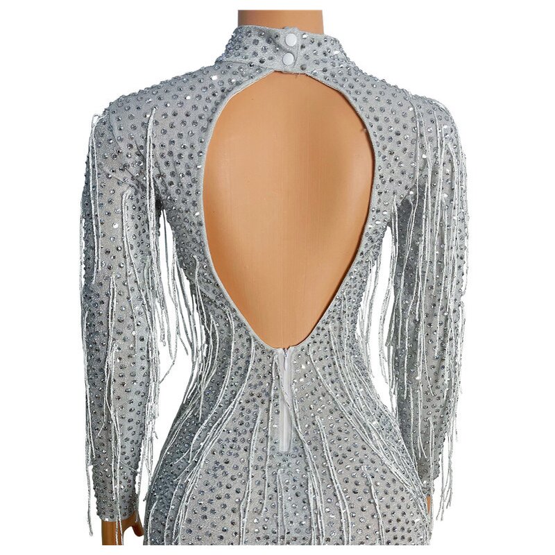 Popular Women's Fashion Manufacturer - OEM/ODM Novance Y2066 Handmade Diamond Tassel Bodycon Mini High