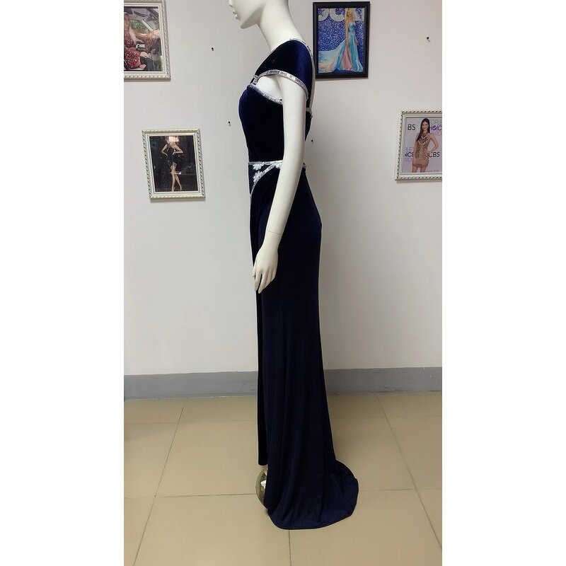 Women's Active Wear Factory - OEM/ODM NOVANCE Sexy Hallow Out Elegant Royal Blue Red Carpet