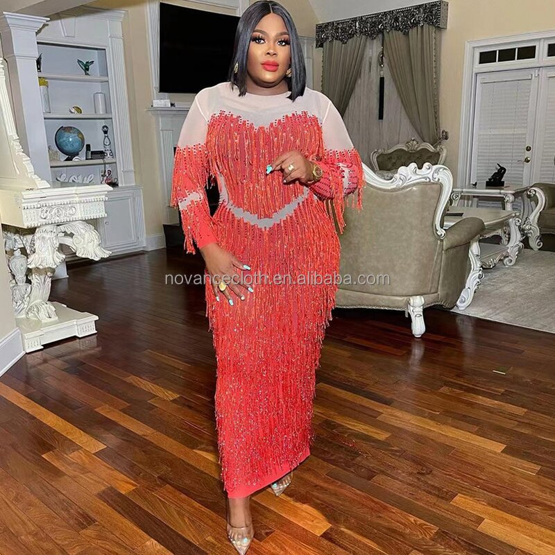 Elegant Dresses Manufacturer - OEM/ODM Nocance Y2341-A 2022 Tassel Pregnancy Sexy Club Plus Size